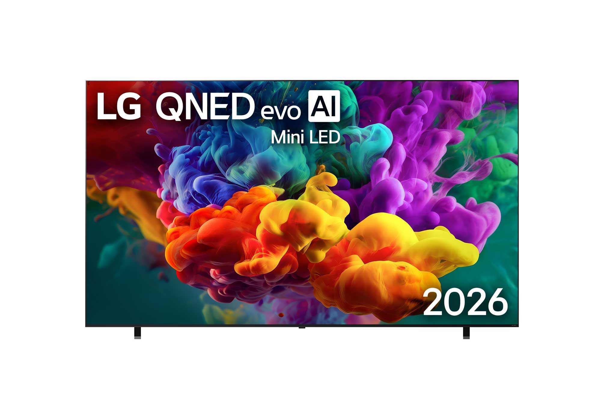 מסך LG 100QNED85B8 נקי המציג מערכת חכמה