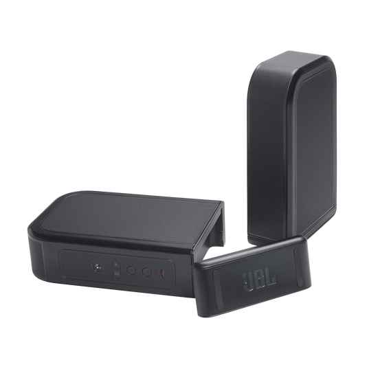 JBL Bar 1300MK2 שישה דרייברים כלפי מעלה מבט על JBL Bar 1300MK2 המציג את מערך הדרייברים והמבנה של הסאונדבר
