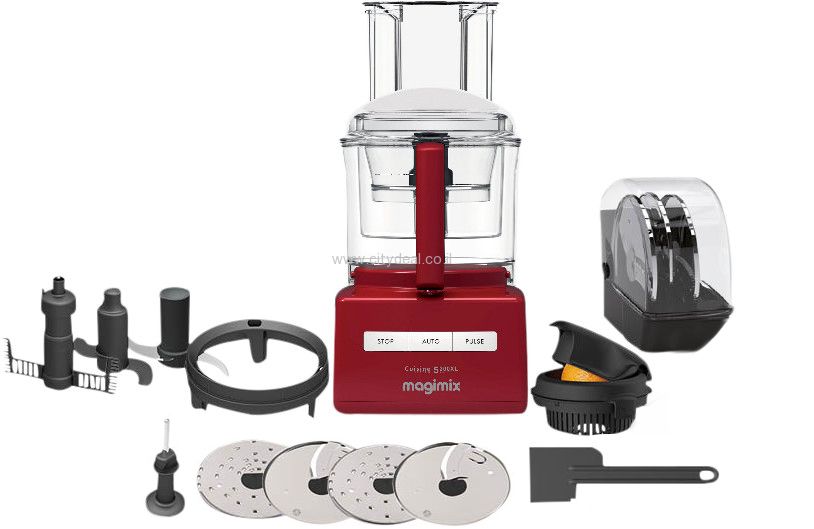 Magimix CS5200JRXL - עיצוב אלגנטי וביצועים מעבד מזון Magimix CS5200JRXL - מבט חזיתי
