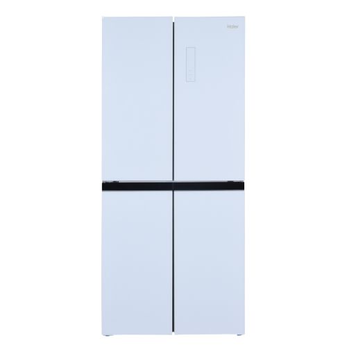 Haier HRF4494FW מקרר 4 דלתות בגימור זכוכית לבנה מקרר 4 דלתות Haier HRF4494FW בגימור זכוכית לבנה