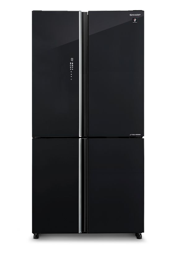 מקרר 4 דלתות SHARP SJ-FFSR89-BK זכוכית שחורה בנפח 572 ליטר מקרר 4 דלתות SHARP SJ-FFSR89-BK זכוכית שחורה