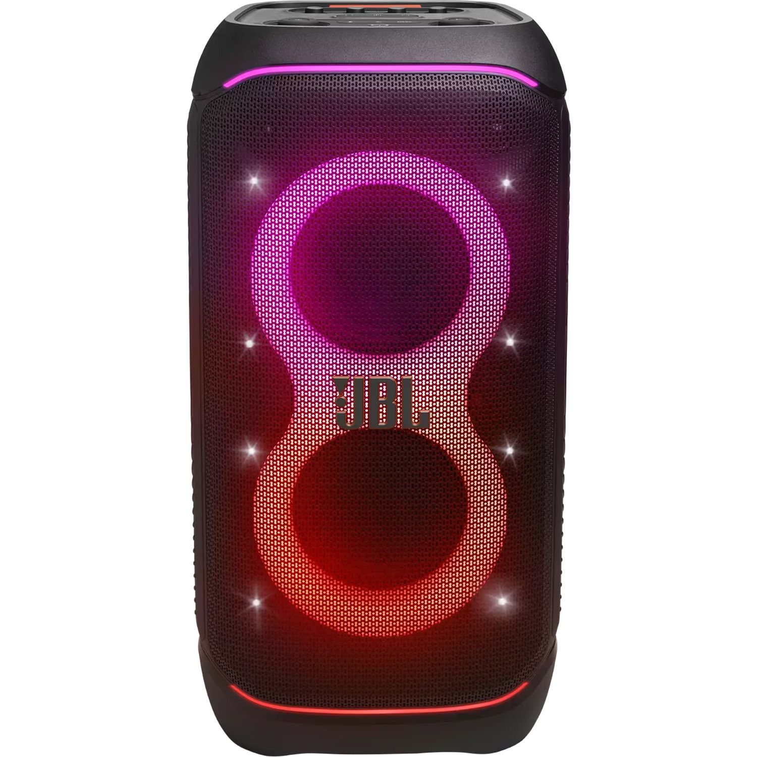 JBL PartyBox Stage 320 Black - בידורית מסיבות עוצמתית 240W בידורית JBL PartyBox Stage 320 שחור עם תאורת מסיבות וסאונד JBL Pro