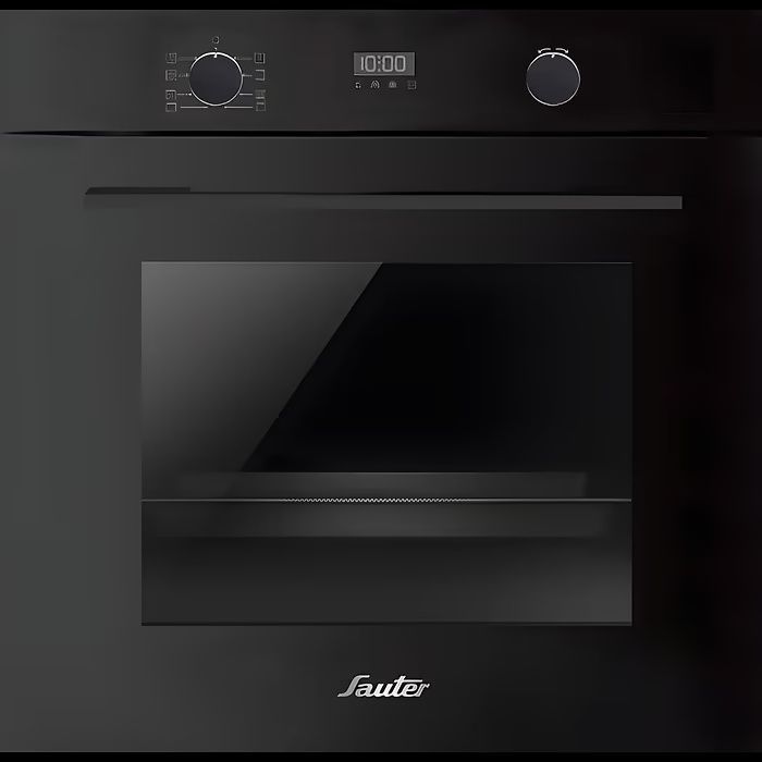 CUSINE 5050B תנור אפייה בנוי פירוליטי 66 ליטר Sauter CUSINE 5050B - שחור, טורבו, דירוג A - אחריות יבואן רשמי