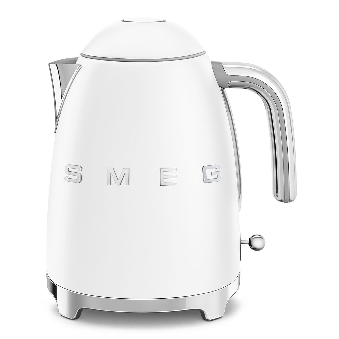 קומקום SMEG KLF03WHMEU לבן מט בעיצוב שנות ה-50 קומקום חשמלי SMEG KLF03WHMEU לבן מט 1.7 ליטר