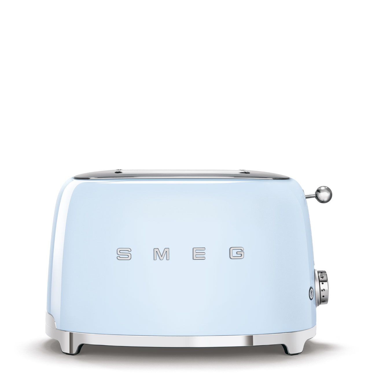 מצנם SMEG TSF01PBEU תכלת פסטל - עיצוב איטלקי יוקרתי למטבח מצנם 2 פרוסות SMEG TSF01PBEU בצבע תכלת פסטל