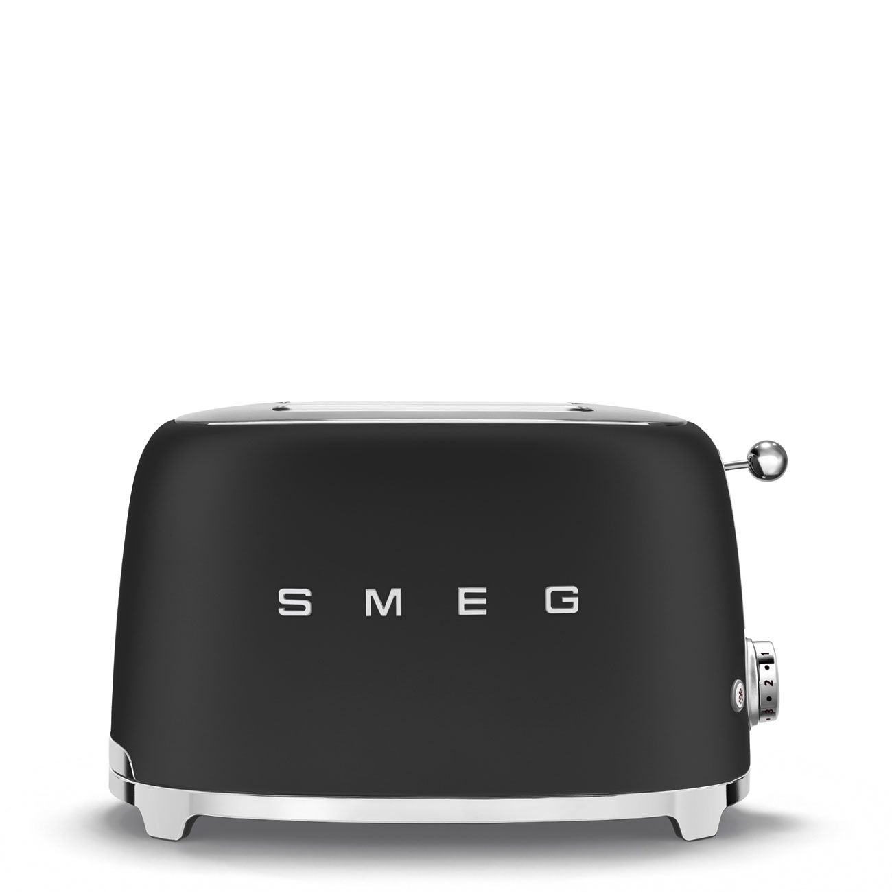 SMEG TSF01BLMEU מצנם 2 פרוסות שחור מט בעיצוב רטרו איטלקי מצנם 2 פרוסות SMEG TSF01BLMEU בצבע שחור מט