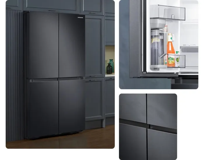 Samsung RF59C701EB1 Black Elegant עיצוב פרימיום עיצוב שחור יוקרתי Samsung RF59C701EB1 Black Elegant