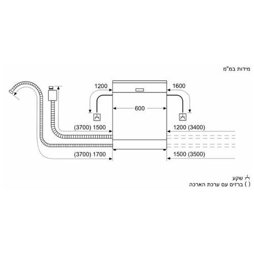מדיח כלים אינטגרלי Siemens SN65EX13CE iQ500 רחב, 14 מע` כלים-גרמניה סימנס | יבואן רשמי מדיח כלים אינטגרלי Siemens SN65EX13CE iQ500 רחב, 14 מע` כלים-גרמניה סימנס | יבואן רשמי