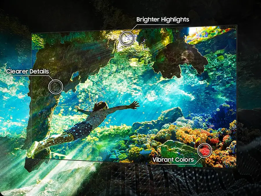 Samsung QN85F AI Game Mode – גיימינג אוטומטי Samsung QN85F AI Game Mode – גיימינג אוטומטי