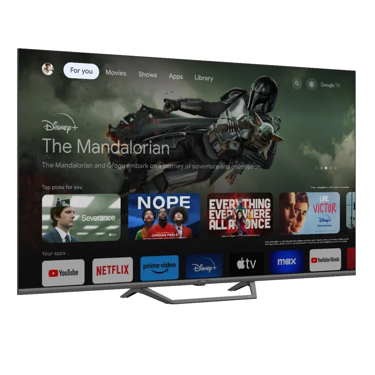 טלוויזיה חכמה HAIER S80FUX – מסך QLED 4K עם Google TV טלוויזיה חכמה HAIER S80FUX – מסך QLED 4K עם Google TV