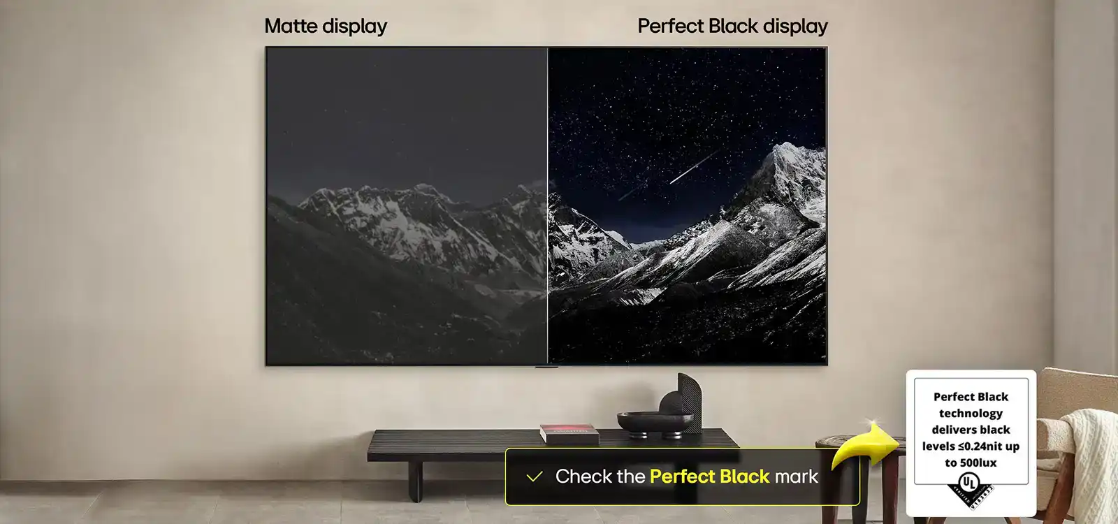 LG OLED55B56LA: עומק וניגודיות עם שחור מוחלט OLED מסך OLED של LG OLED55B56LA - שחור מוחלט
