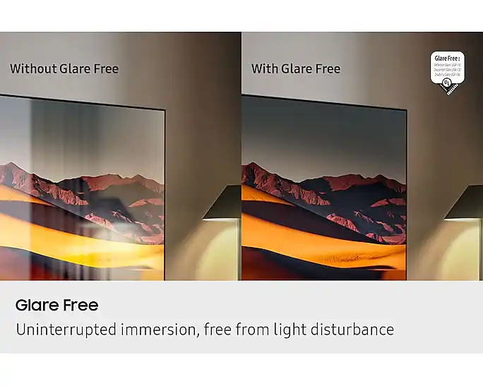 Samsung QE43QN90F Glare Free ללא הפרעות תאורה Samsung QE43QN90F Glare Free חוויה סוחפת וחלקה ללא הפרעות תאורה במסך 43 אינץ