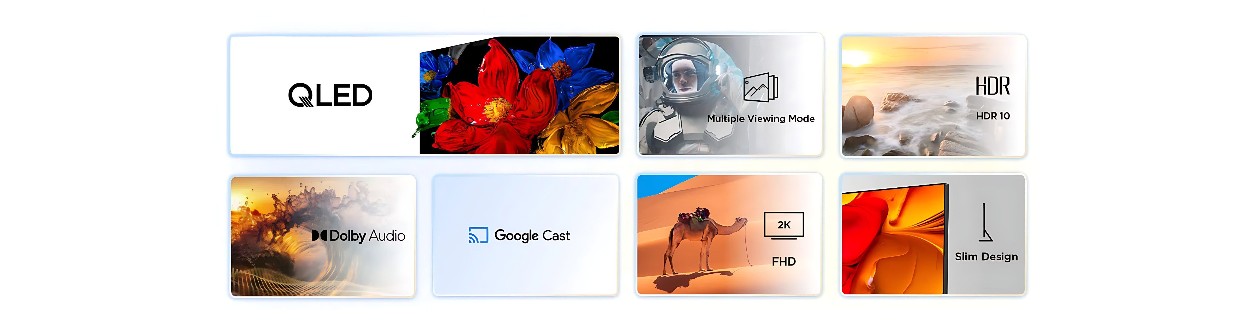 Google TV - חוויה חכמה עם אפליקציות מובילות אפשרויות חכמות של Google TV בטלוויזיה TCL S5K