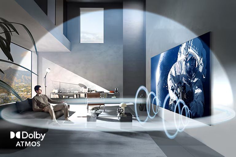 LG 55MRGB85B6C Dolby Atmos AI Sound Pro סאונד Dolby Atmos ו-AI Sound Pro בטלוויזיה LG 55MRGB85B6C
