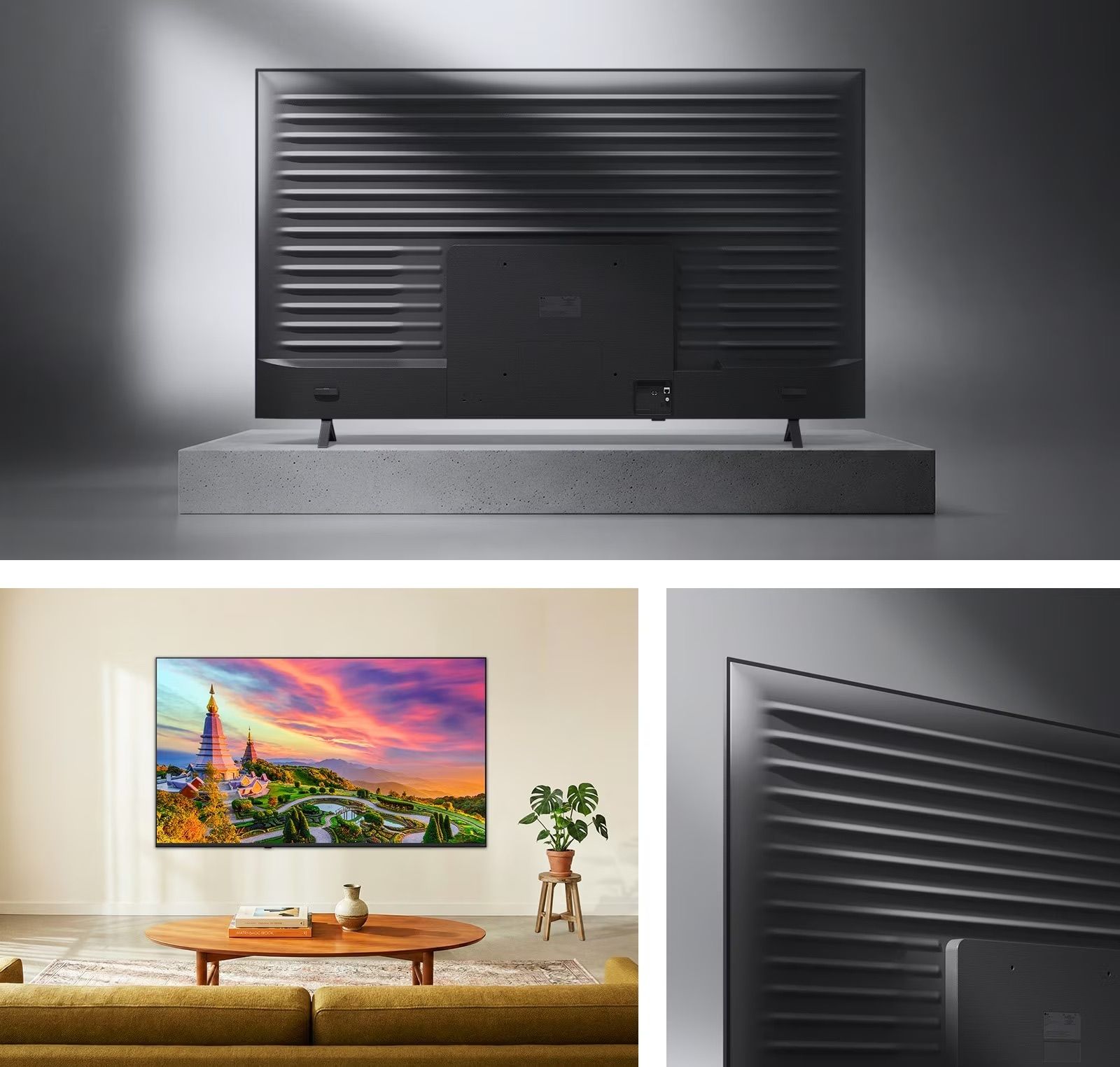 LG 75QNED72B6T Linear Flow Design Linear Flow Design עיצוב זרימה לינארי בטלוויזיה LG 75QNED72B6T