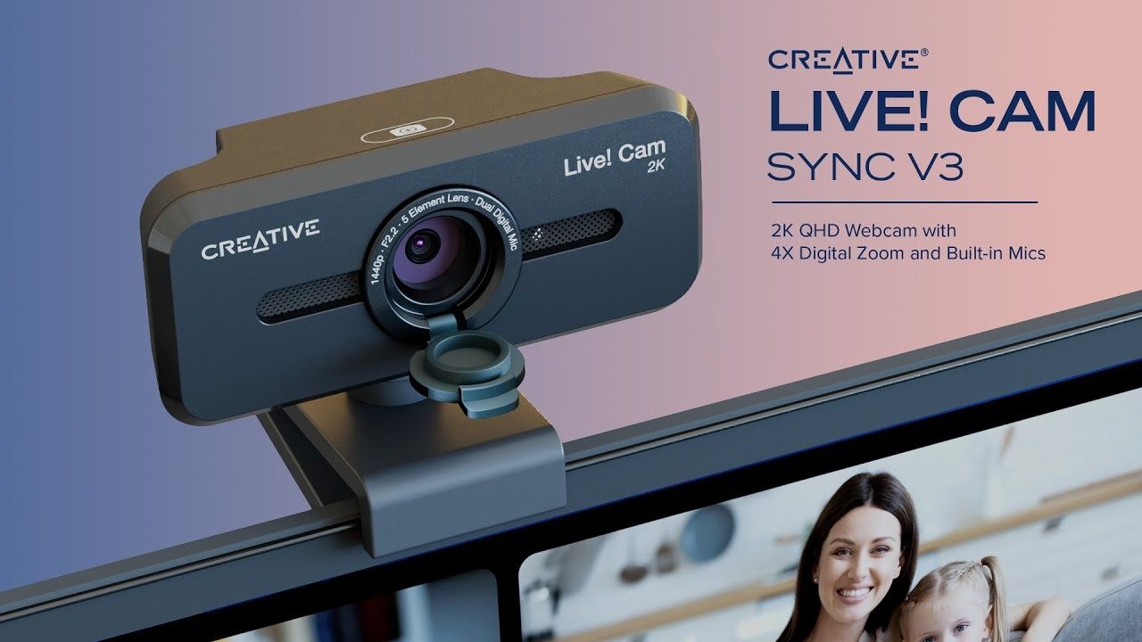 Creative Live! Cam Sync V3 מצלמת רשת Creative Live! Cam Sync V3 2K QHD