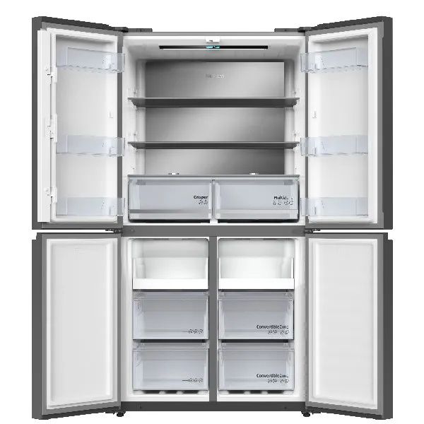 מקרר BEKO GN91601DX מצב פתוח וחלוקה פנימית BEKO GN91601DX מצב פתוח חלוקה פנימית של מקרר 4 דלתות