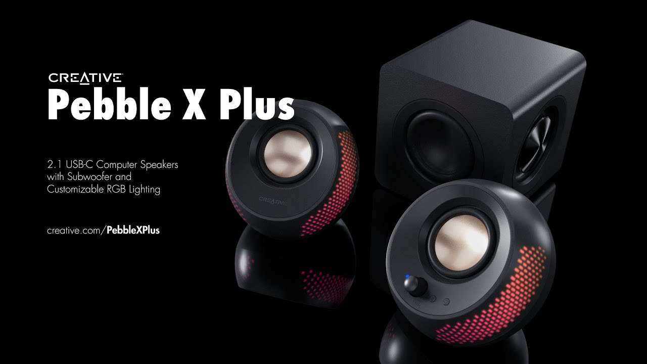 עיצוב שולחני מרהיב Screw ותאורת RGB Creative Pebble X Plus עיצוב שולחני מרהיב