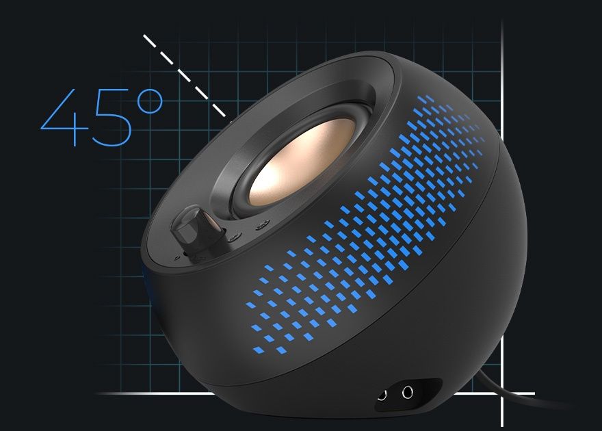 Creative Pebble X על שולחן העבודה רמקולים למחשב Creative Pebble X על שולחן עבודה
