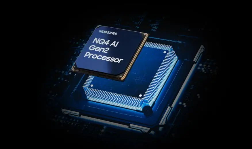 Samsung QE65QN80F NQ4 AI Gen2 Processor Samsung QE65QN80F מעבד NQ4 AI Gen2
