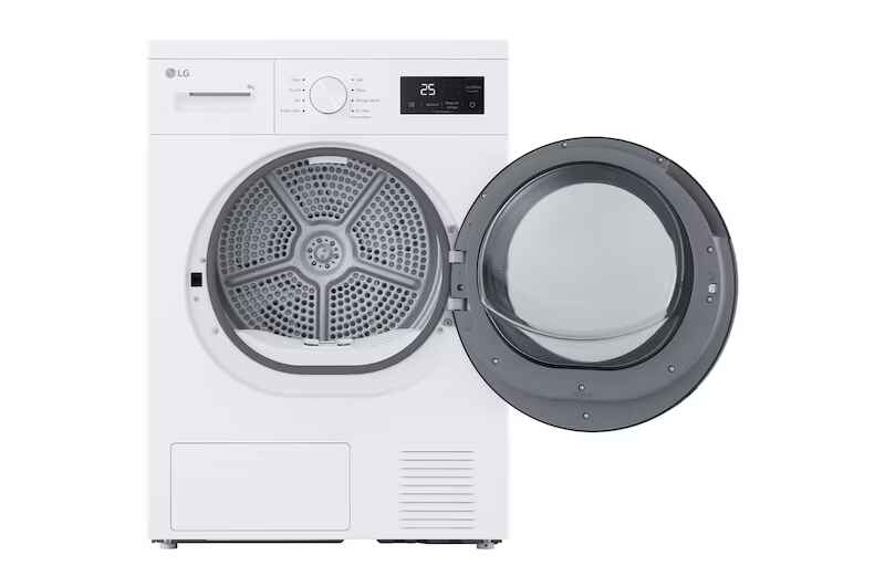 LG RH8N15WH מייבש כביסה 8 ק״ג עם משאבת חום מייבש כביסה 8 ק״ג עם משאבת חום LG RH8N15WH בצבע לבן