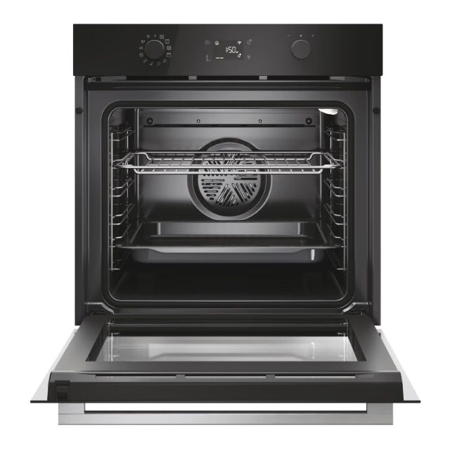 RO6M5TB3YTB פתוח – חלוקה פנימית חכמה, Rotisserie ומדפים טלסקופיים ROSIÈRES RO6M5TB3YTB פתוח – 6 רמות בישול, מדפים טלסקופיים ושיפוד Rotisserie