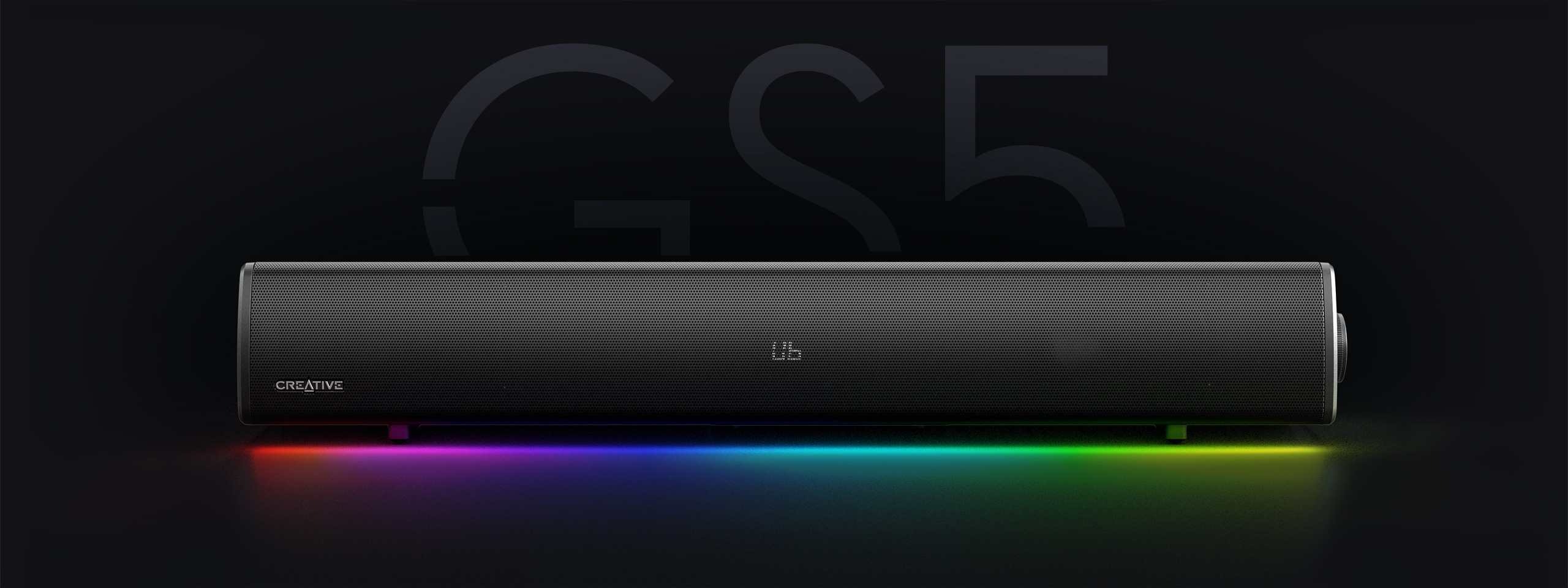 Sound Blaster GS5 - מקרן קול ורסטילי עם תאורת RGB מקרן קול לגיימינג Sound Blaster GS5