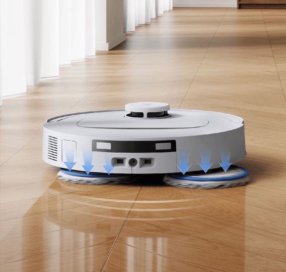 ECOVACS T30C Prime OMNI - מצב קרצוף OZMO Turbo 2.0 מצב קרצוף ECOVACS DEEBOT T30C Prime OMNI עם OZMO Turbo 2.0